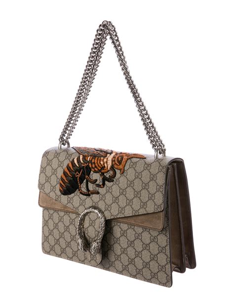 gucci lion head purse|gucci dionysus bag with bee.